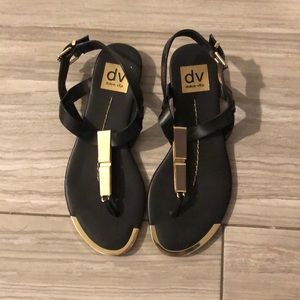 Dolce Vita Black Stella Abley Thong Sandals